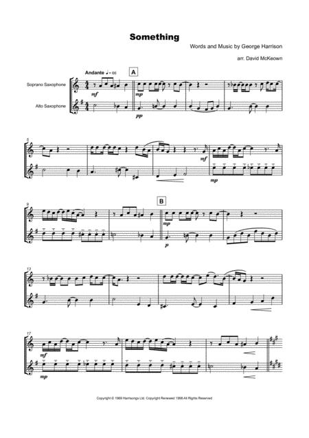 Something By The Beatles For Soprano And Alto Saxophone Duet Page 2