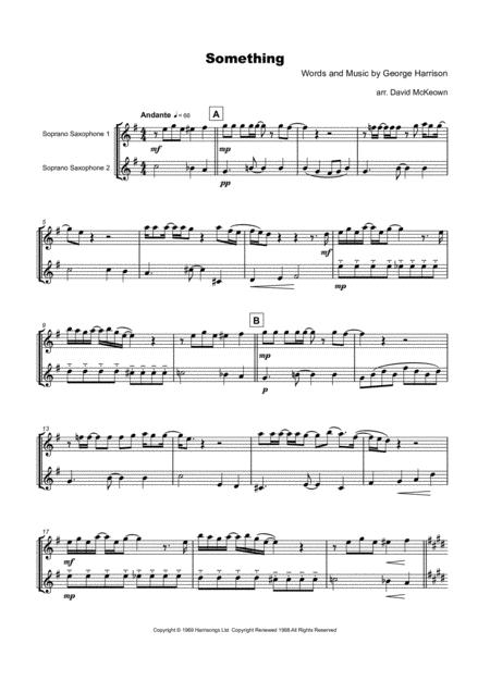 Something By The Beatles For Soprano Saxophone Duet Page 2