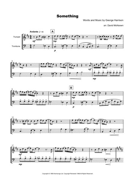 Something By The Beatles For Trumpet And Trombone Duet Page 2