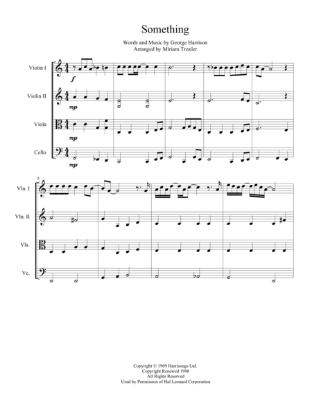 Something For String Quartet Page 2