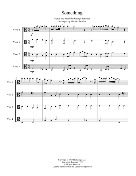 Something For Viola Quartet Page 2