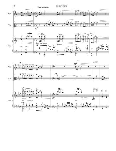 Somewhere Duet For Violin And Viola Page 2