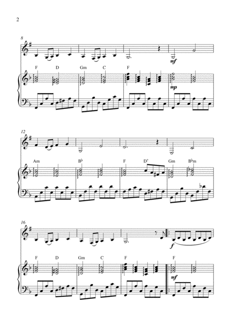 Somewhere Over The Rainbow 2k11 Bb Clarinet Solo And Piano Accompaniment Page 2