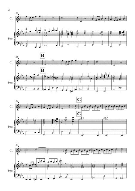Somewhere Over The Rainbow Solo For Bb Clarinet Piano In Eb Major Page 2