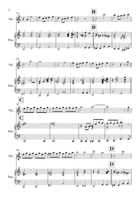 Somewhere Over The Rainbow Solo For Violin Piano In C Major Page 2