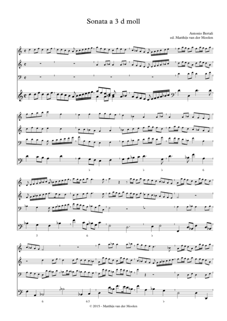 Sonata A 3 D Moll With Modern Clefs Page 2