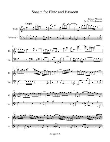 Sonata Foe Flute And Cello Page 2