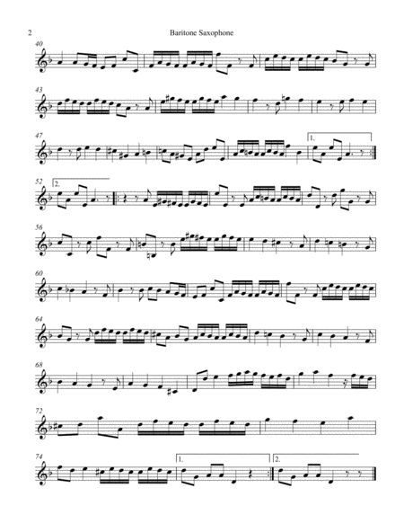 Sonata For Alto And Baritone Saxophones Page 2