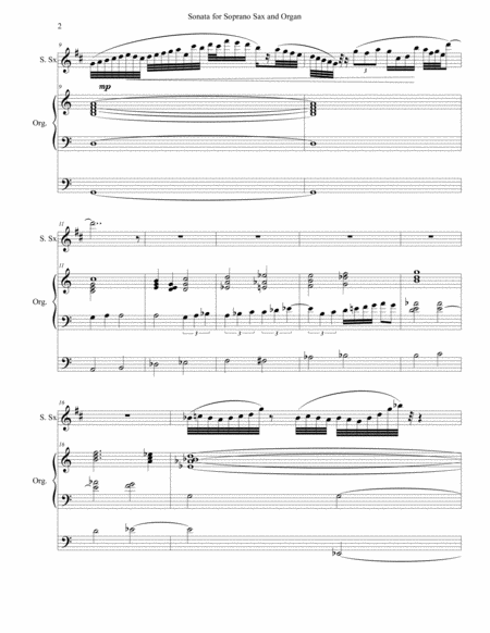 Sonata For Alto Sax And Organ Page 2