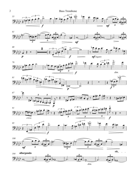 Sonata For Bass Trombone And Piano Page 2