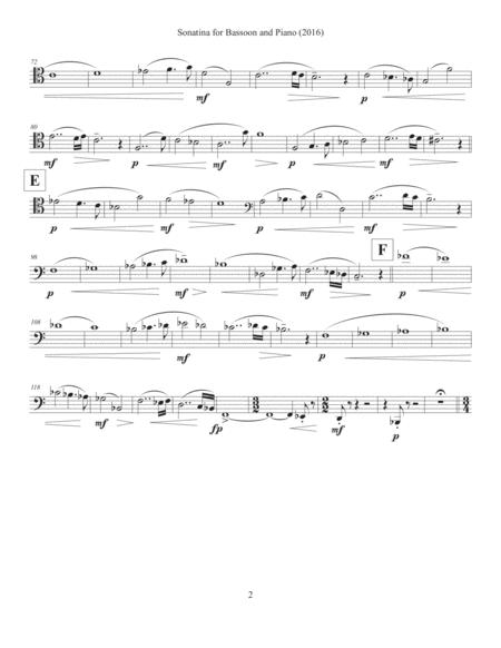 Sonata For Bassoon And Piano 2016 Bassoon Part Page 2