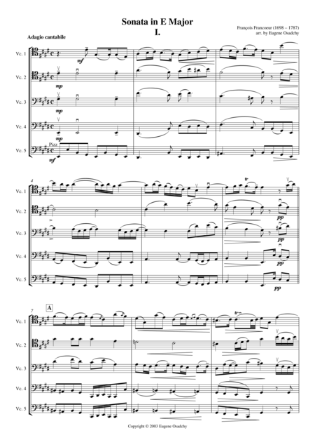 Sonata For Cello In E Major Page 2