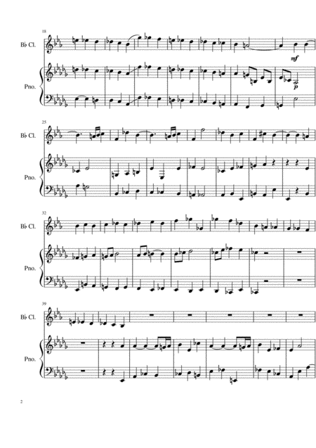 Sonata For Clarinet Page 2