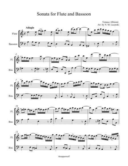 Sonata For Flute And Bassoon Page 2