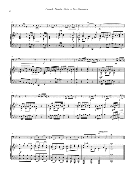Sonata For Tuba Or Bass Trombone Piano Or Organ Page 2