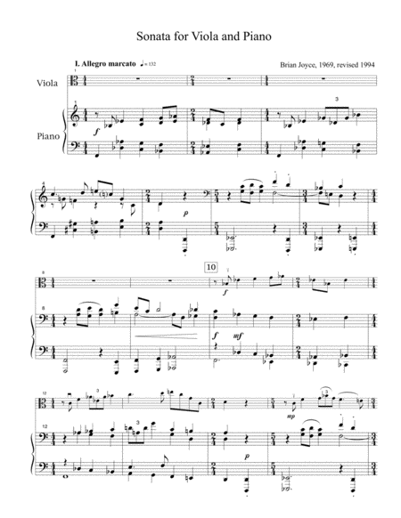 Sonata For Viola And Piano Page 2