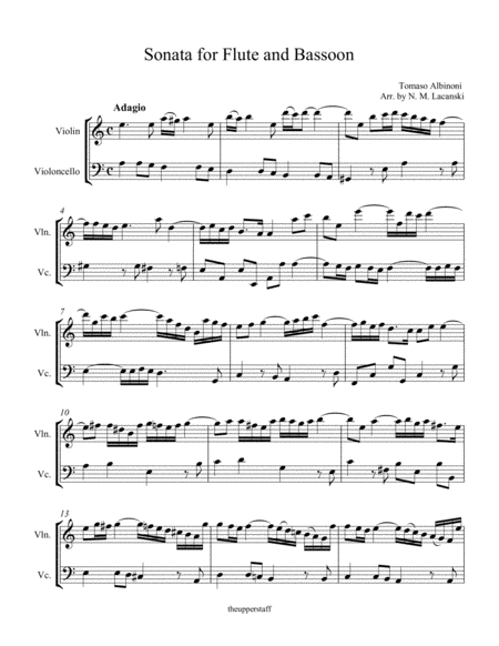 Sonata For Violin And Cello Page 2