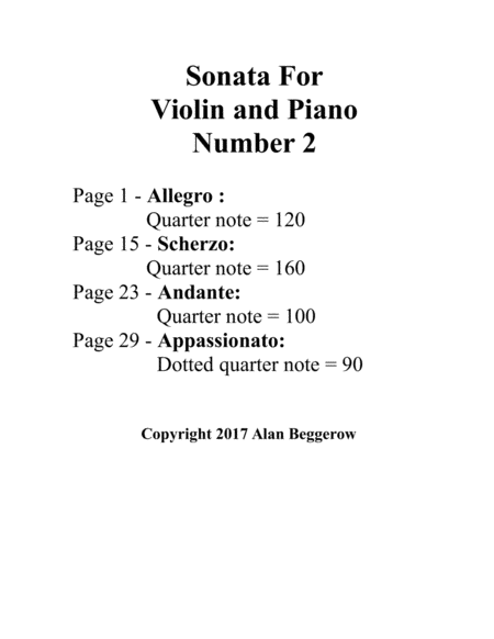 Sonata For Violin And Piano No 2 Page 2