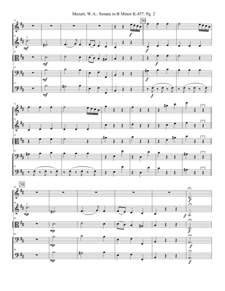 Sonata In B Minor K 457 Extra Score Page 2