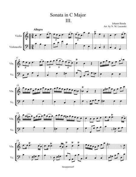 Sonata In C Major Movement 3 Allegro Page 2