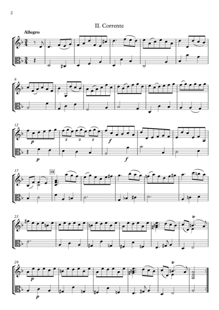 Sonata In D Minor For Violin Viola Op 5 7 Page 2