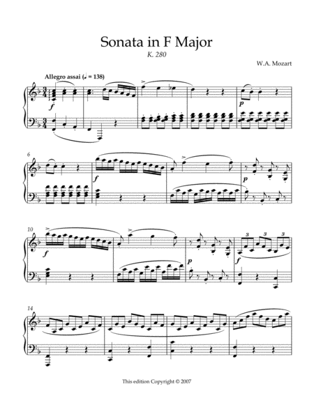 Sonata In F Major K 280 Page 2