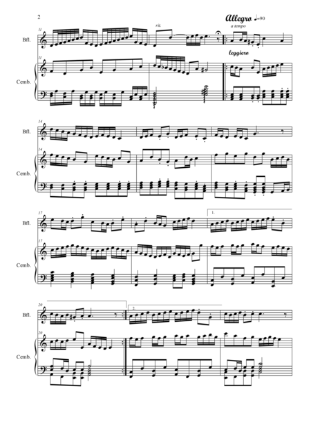 Sonata Orientale In A Minor For Recorder And Piano Page 2