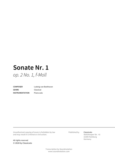 Sonate Nr 1 Page 2