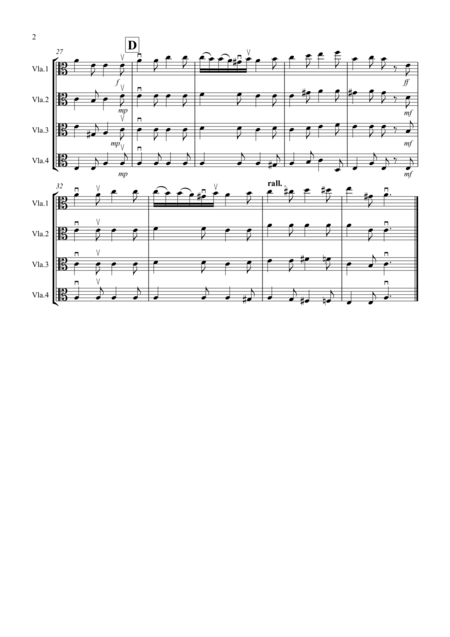 Sonatina By Beethoven For Viola Quartet Page 2