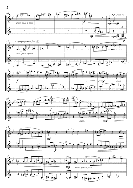 Sonatina For Flute Or Oboe And Clarinet In B Flat Page 2