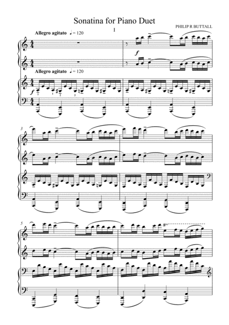 Sonatina For Piano Duet Four Hands Page 2