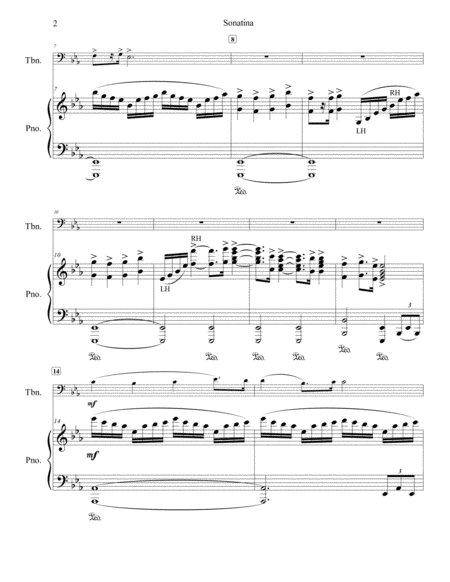 Sonatina For Trombone And Piano Page 2