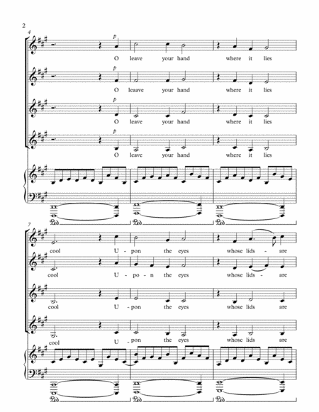 Song And Music For Womens Chorus And Piano Poem By Dante Gabriel Rossetti Page 2