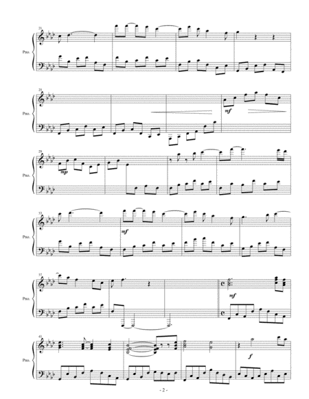 Song For The Forgotten Rose For Piano Page 2