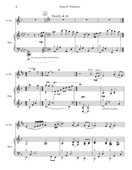 Song For Tomorrow Alto Sax Solo Page 2