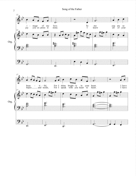 Song Of The Father Organ Alto Page 2