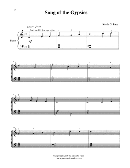 Song Of The Nomads Easy Piano Solo Page 2