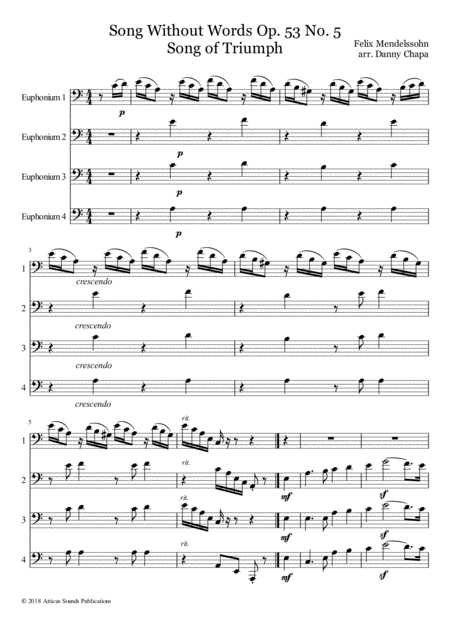 Song Without Words Op 53 No 5 Song Of Triumph Or Volkslied Page 2