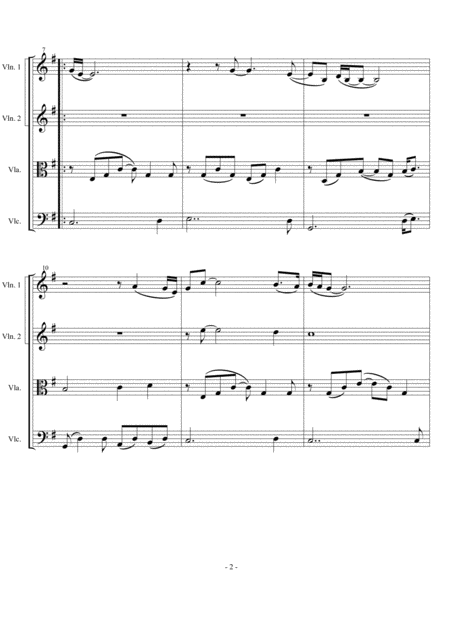 Songbird Fleetwood Mac Arranged For String Quartet Page 2