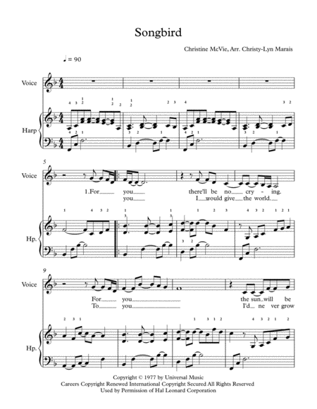 Songbird Harp Voice F Major Page 2