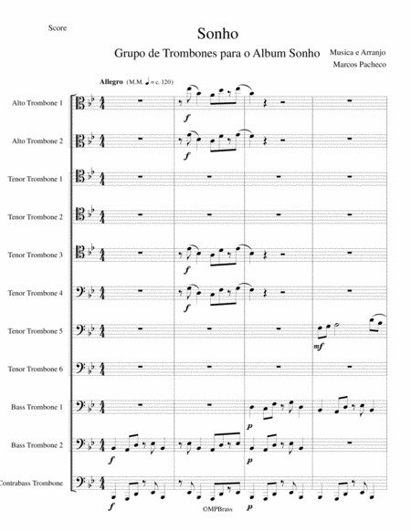 Sonho Dreams For 11 Trombones Page 2