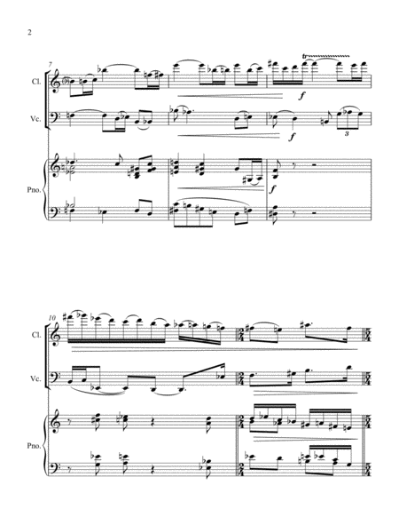 Sonta For Bb Clarinet Cello And Piano Page 2