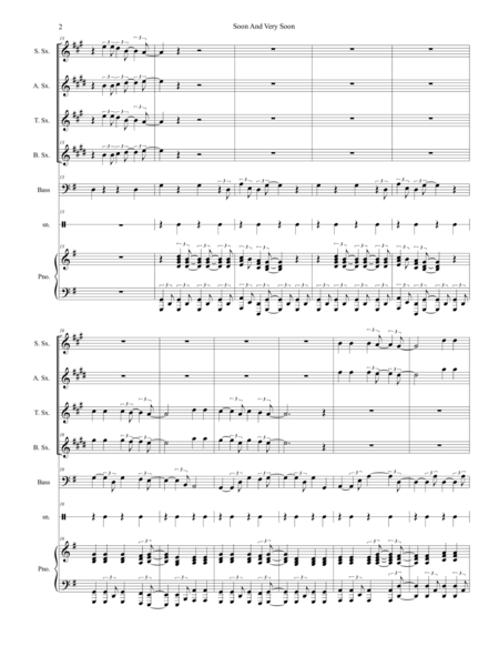 Soon And Very Soon For Saxophone Quartet Page 2