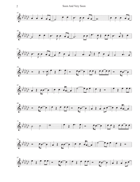 Soon And Very Soon Original Key Flute Page 2