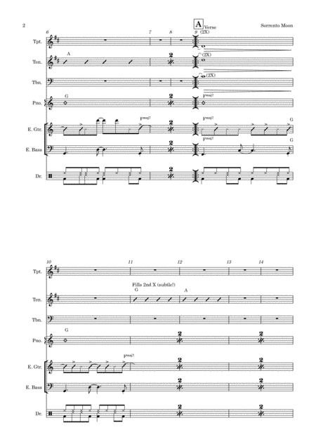 Sorrento Moon Vocal With Small Band 3 Horns Page 2