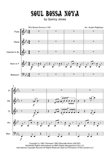 Soul Bossa Nova Wind Quintet Page 2