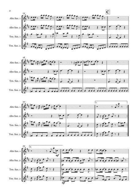 Soul Man By Sam Dave Blues Brothers Saxophone Quartet Aatt Page 2