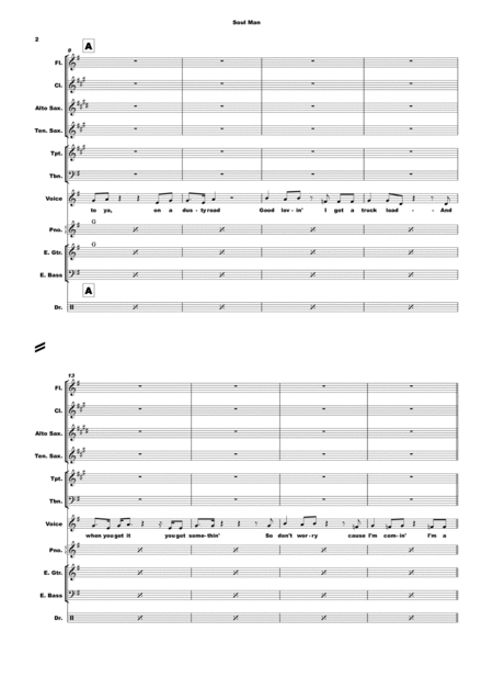 Soul Man Simple And Flexible Arrangement For Band With Vocal Page 2