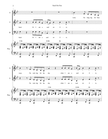 Soul On Fire For Satb Page 2