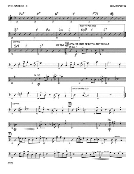 Soul Proprietor 1st Tenor Saxophone Page 2